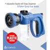 Corvid Adjustable Nozzle with Soap Dispenser, 8-Pattern Spray Hose Nozzle