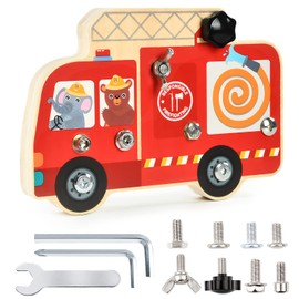 EKKONG Montessori Toy Screw Board Children's Wooden Screw Board Montessori Educational Educational Toy Children's Toy from 3 4 5 6 Years