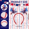Semato 9 Pcs 4th of July Accessories Patriotic 4th of