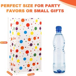 Party Favor Gift Bags,24-Pack Elegant Candy Gift Bags with Ribbon Handles - Durable Party Favor Bags for Weddings, Birthdays, Baby Showers - Assorted Colors Decorative Treat Bags