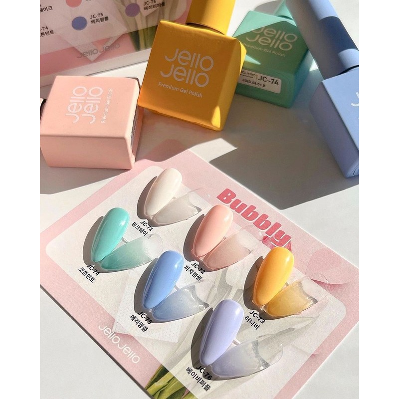 Jello Jello Bubbly Color Gel 6-piece set / 젤로젤로 버블리