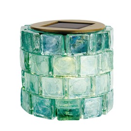 Kishima Igloo Solar Garden Light, Clear Blue, Size: Approx. φ3.5 inches (9 cm), H3.3 inches (8.5 cm), KL-10433
