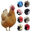 ALsUp Chicken Helmet 8 Pieces Elegant Hens Hats/Chicken Helmet Pet