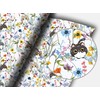 DacaiCloth Cute Cat Floral Peel and Stick Wallpaper, Self-Adhesive,Removable Wallpaper