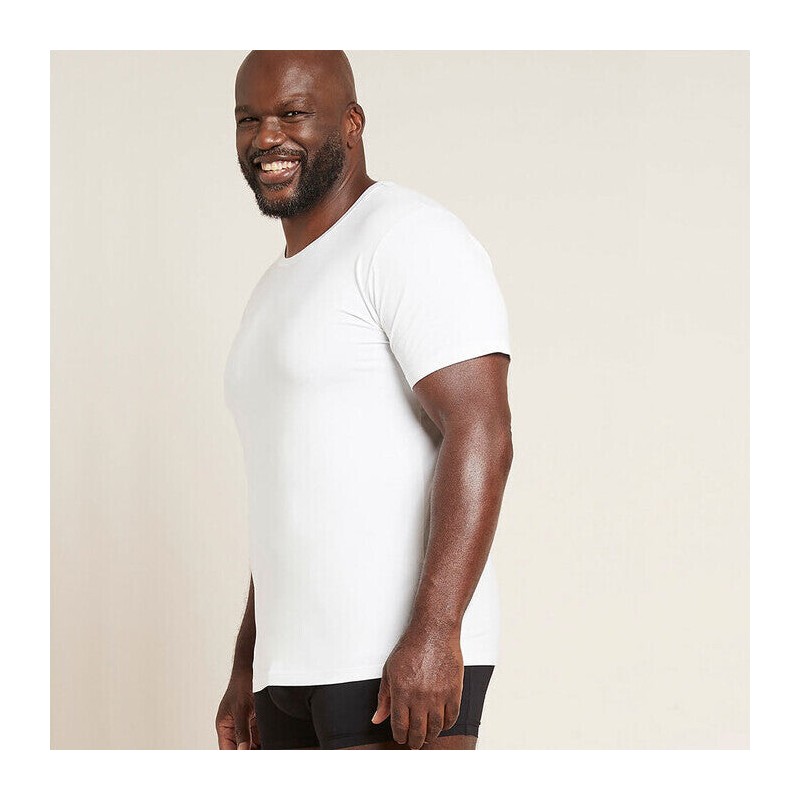 Boody Men's Crew Neck T-Shirt, Light Grey Marl / S