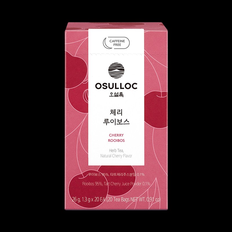O'sulloc [오설록]체리 루이보스 20입 (원산지:상세설명참조) [Osulloc] Cherry Rooibos 20 Packs