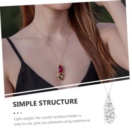 BESPORTBLE Adjustable Stone Holder Necklace Rope Crystal Pendant Holder for Elegant Display Lightweight and Easy to Use for Showcasing Your Unique Crystals and Stones
