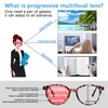 SIGVAN Progressive Multifocus Reading Glasses Blue Light Blocking Women Men