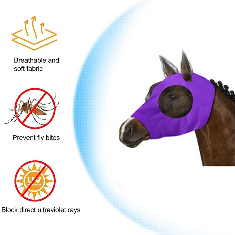 Fdit Máscara de Mosca de Malla de Caballo, Cubierta de