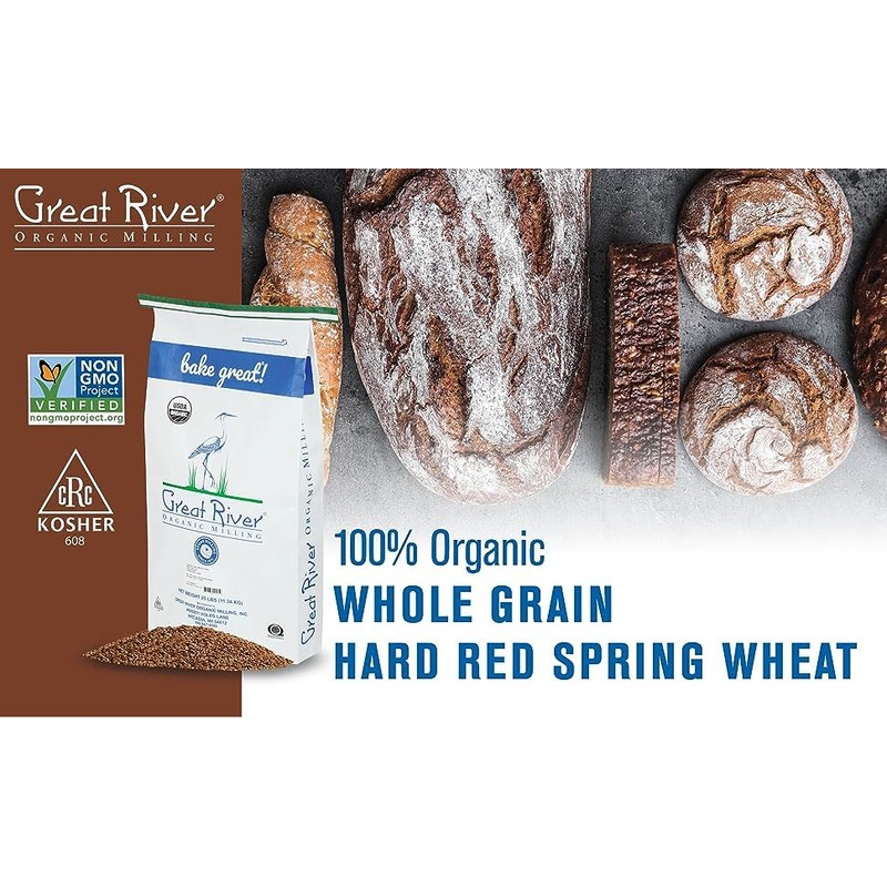 Great River Organic Milling Organic Whole Grain Hard Red Spring
