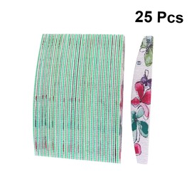 Outanaya 25pcs Washable Nail Files for Polishing and Grinding Double-Sided Nail Sanding Tool for Women for Fingernail and Toenail Care and Easy to Handle