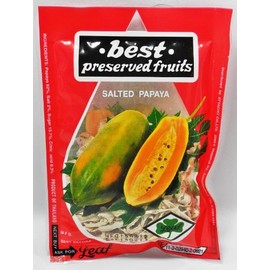 Salted Papaya Preserved Fruits 40g NEW SEALED Product of Thailand