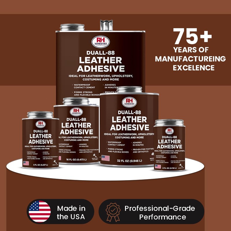 Duall-88 Leather Adhesive, 1 Gal. can - Leather Repair Glue,