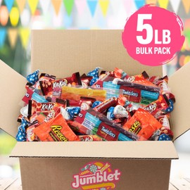 Jumblet Easter Candy Variety Pack Bulk 5lb C Individually Wrapped Chocolate Candy Assortment for Easter Baskets, Egg Hunts, Spring Parties, and Candy Dishes C Festive Seasonal Treats for Sharing and Gifting