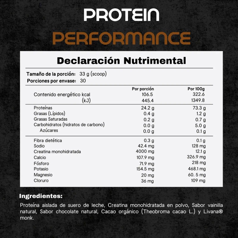 Protein Performance With Creatine Coura Chocolate 990 G