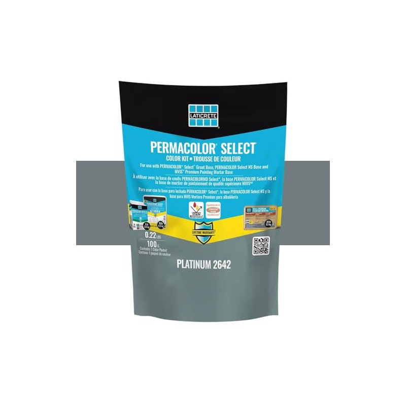 Permacolor Select Grout Color Kit - Platinum