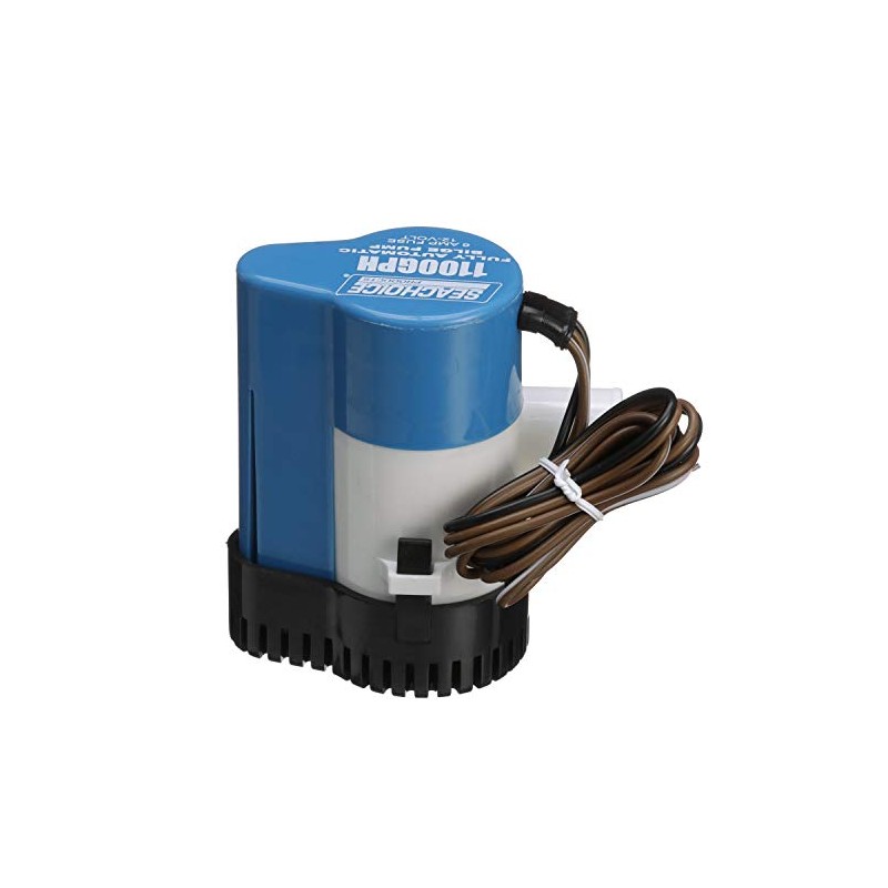 Seachoice Automatic Bilge Pump, 1,100 GPH, 1-1/8 in. Hose Size,