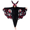 NEWCOSPLAY Unisex Adult Red Mothman Onesie Pajamas Animal One Piece
