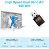 JUSTOP Wifi Dongle, AC600 802.11AC Dual Band 2.4Ghz And 5GHz