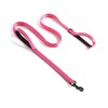 Solmoony 6FT Pink Strong Dog Leash with 2 Padded Handles,