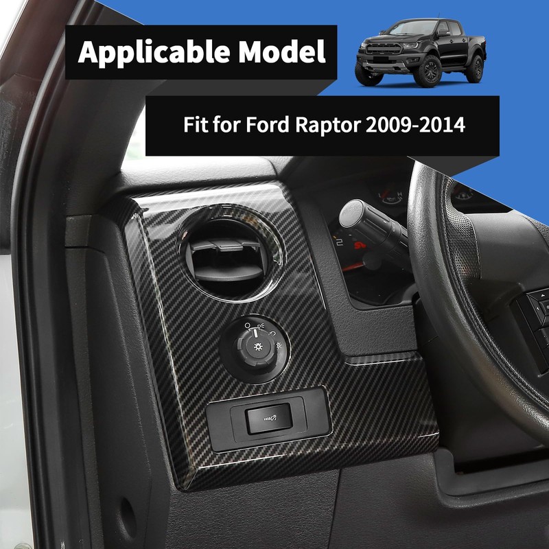 Voodonala for Ford F150 Raptor 2009-2014 Center Console Dash Panel