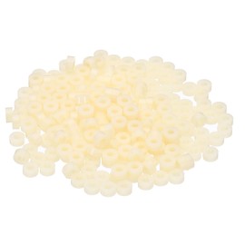 PATIKIL M3 Electrical Outlet ABS Spacers, 240 Pcs 3.2mm ID, 7mm OD, 3mm Length Washer Spacer Assortment Plastic Round Without Threaded,Switch and Receptacle Spacers for M3 Screws