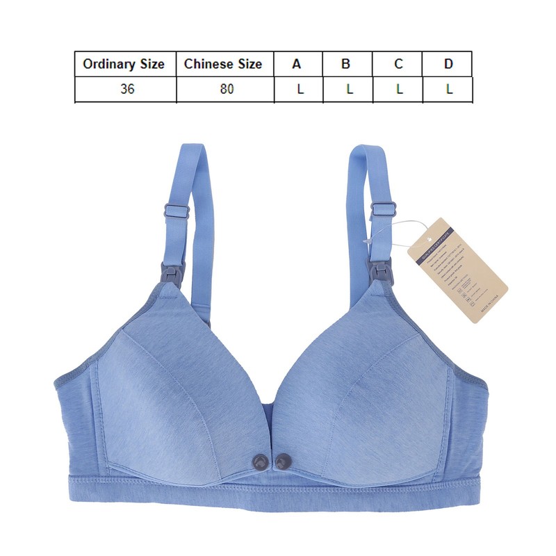 Women's Seamless Nursing Bra Soft Cotton Front Closure Design Breastfeeding