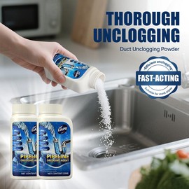 Liapu Powerful Pipe Dredging Agent for Kitchen and Toilet Pipelines - Dissolves 200+ Blockages and Kills 99% of Bacteria:_2 Pcs