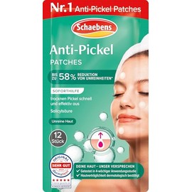Schaebens Pure Skin Anti-Pimple Patches Immediate Aid Against Pimples with Salicylic Acid for Blemished Skin
