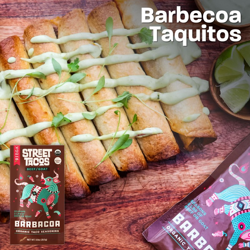 Riega Organic Barbacoa Street Taco Seasoning – Mexican Spice Blend