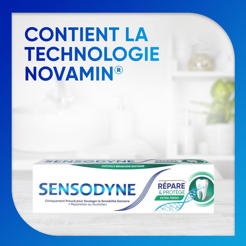 Sensodyne Toothpaste Repairs & Protects Fresh Mint for Sensitive Teeth