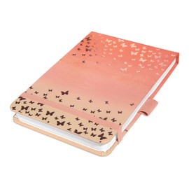 SIGEL JN346 Notepad A6+, Dotted, Apricot, Reporter Pad Jolie, Hardcover, 79 Sheets, Made from Sustainable Paper