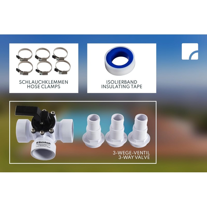 Steinbach Fittinge Bypass Set (3-Way Valve / Hose spouts, hose