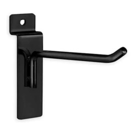 Exhibidores en Alambre Pulido 50 Ganchos Blister Exhibi Panel Ranurado Negro Grueso 3/16