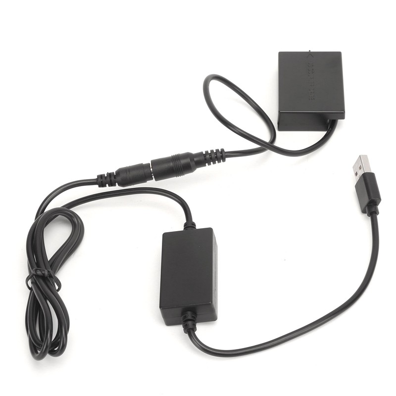 LPE8 Dummy Battery DC Coupler Power Adapter with USB Drive