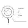 Pressure Transducer Stainless Steel Sender Sensor Transmitter M14x1.5 Thread 0.5‑4.5V