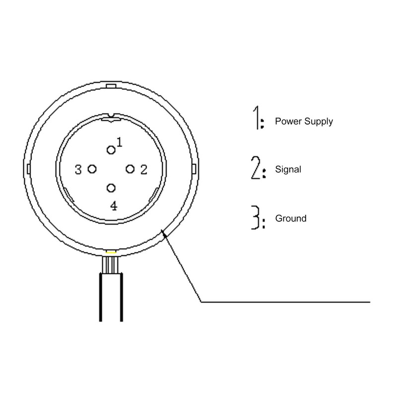 Pressure Transducer Stainless Steel Sender Sensor Transmitter M14x1.5 Thread 0.5‑4.5V