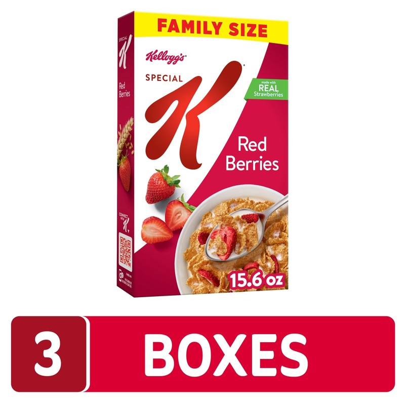 Kellogg's Special K Breakfast Cereal, Family Breakfast, Fiber Cereal, Family
