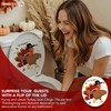 Iconikal 2-Piece Thanksgiving Toilet Seat Cling Set Funny Turkey 11.2x13-Inch