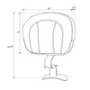 XFMT Motorcycle Front Driver Rider Backrest Pad For Harley Touring