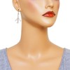 Liavy's Airplane Fashionable Earrings - Sparkling Crystal - Fish Hook