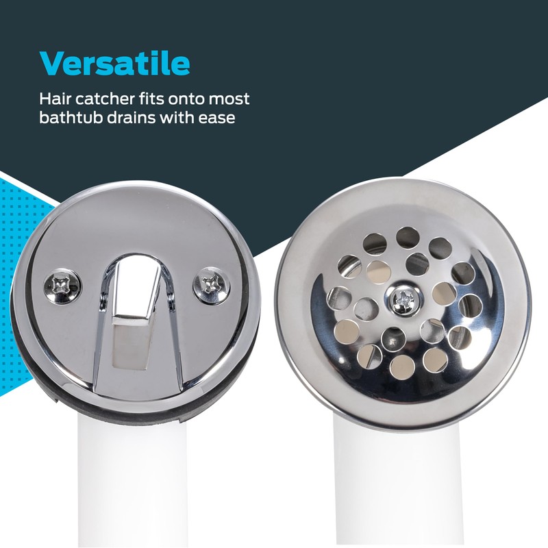 EZ-FLO 1-1/2 Inch Trip-Lever Bath Tub Drain Kit, 2-Hole Overflow