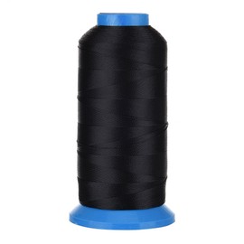 Selric [1500Yards / 20 Colors Available] UV Resistant High Strength Polyester ThreadII #69 T70 Size 210D/3 for Upholstery, Outdoor Market, Drapery, Beading, Purses, Leather (Black)