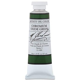 M. Graham & Co. Chromium Oxide Green Oil Paint, 1.25 Fl Oz (Pack of 1)
