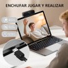 Cámara Web PC, Full HD 1080P, con micrófono Dual con