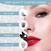 SISILILY Individual Eyelashes, 72 Clusters, 3D Fake Lashes, Eyelash Clusters,