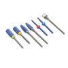 7pcs Nail Drill Bit Home Salon Portable Ceramic Cuticle Remover