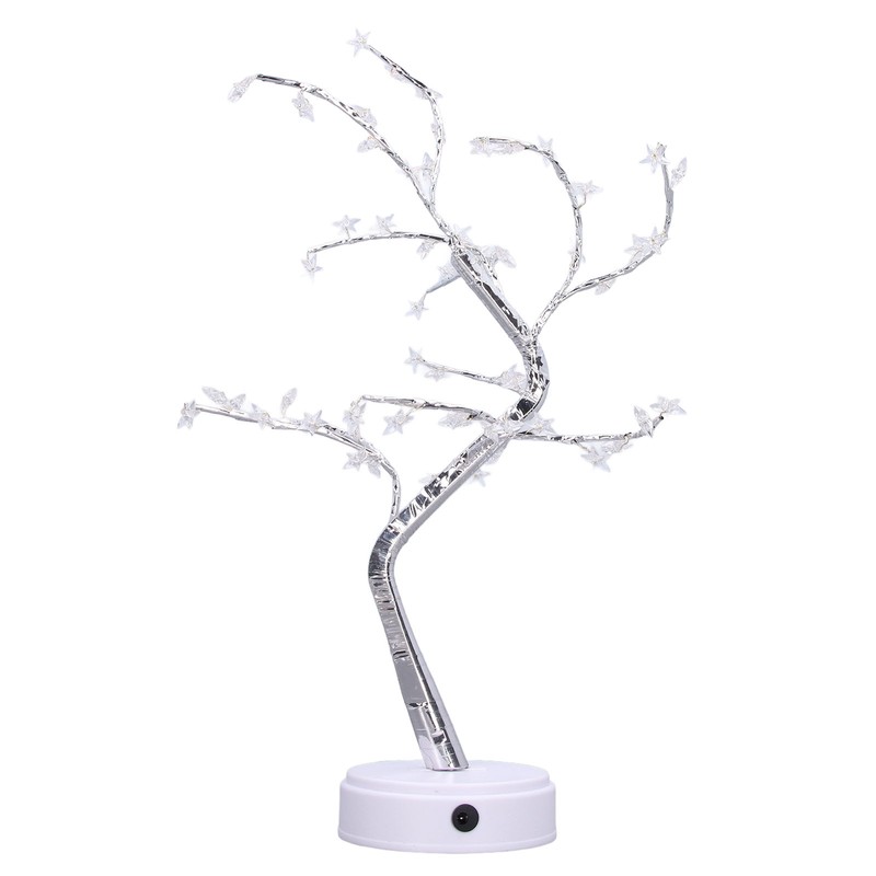 Tabletop Bonsai Tree Lamp Adjustable Safe Touch Switch Night Light