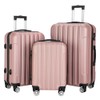 AMOPA amopacorp Set 3-in-1 Rose Gold Trolley Case Luggage Large
