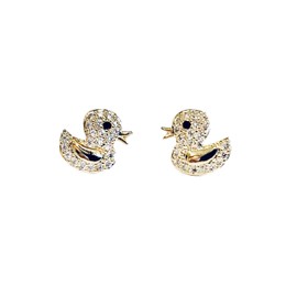 Duck Earrings 18K Gold Plated